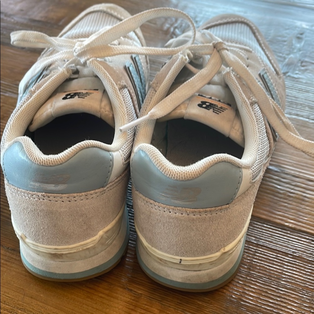 New Balance Tan and Blue Athletic Sneakers - Picture 5 of 7
